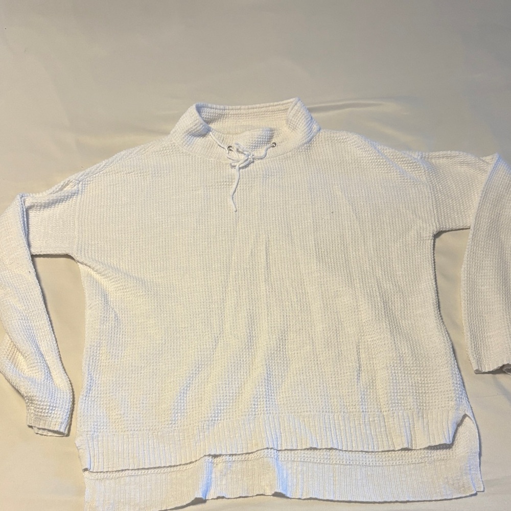 Eileen Fisher Cream Turtleneck Sweater